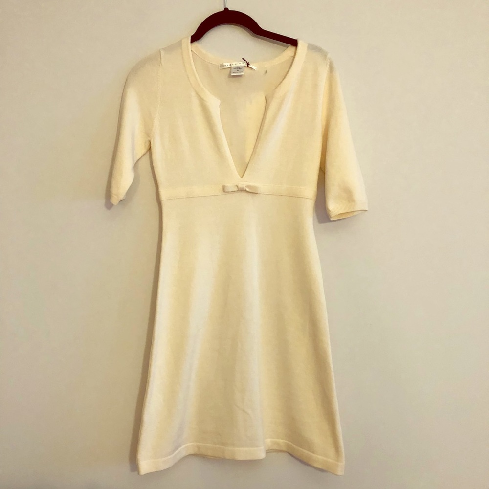 Susana Monaco Cream Wool Dress
